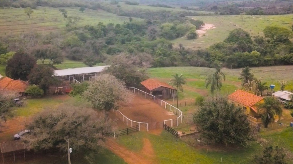 Vista aérea de propriedade rural. Foto: Reprodução