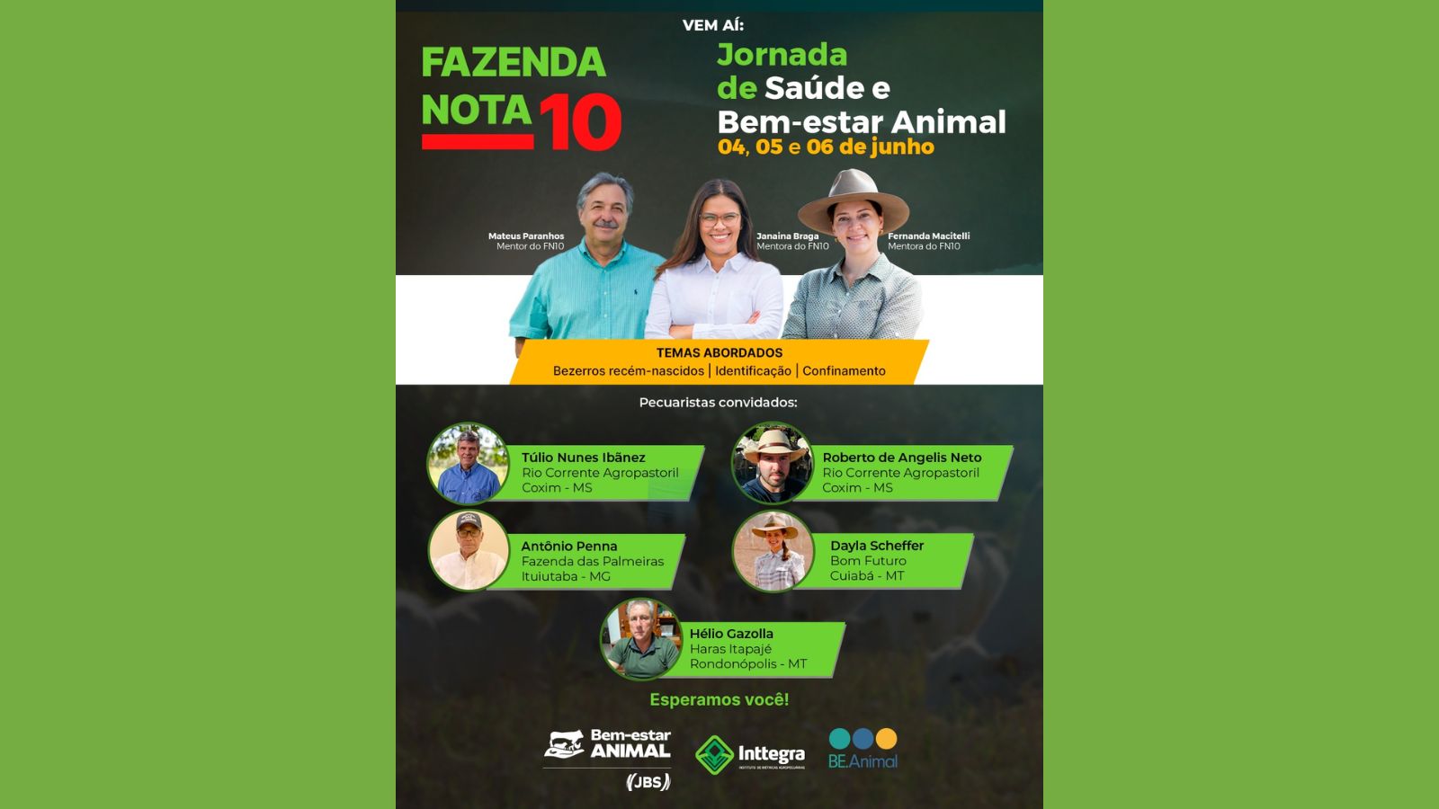 Especialistas de boas práticas na fazenda promovem 3 dias de capacitação