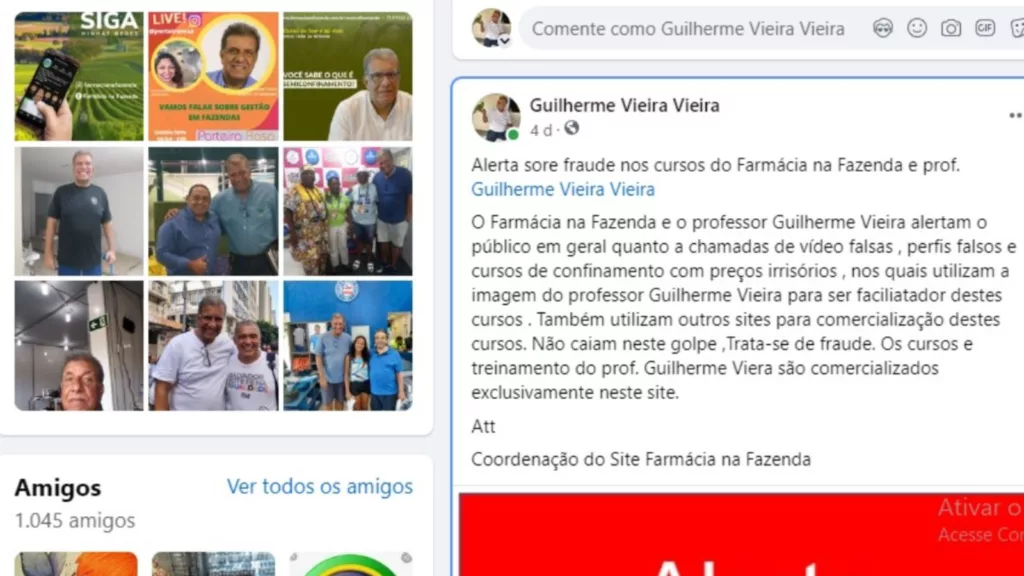 Médico-veterinário alerta para golpe envolvendo seu nome e cursos online. Saiba mais