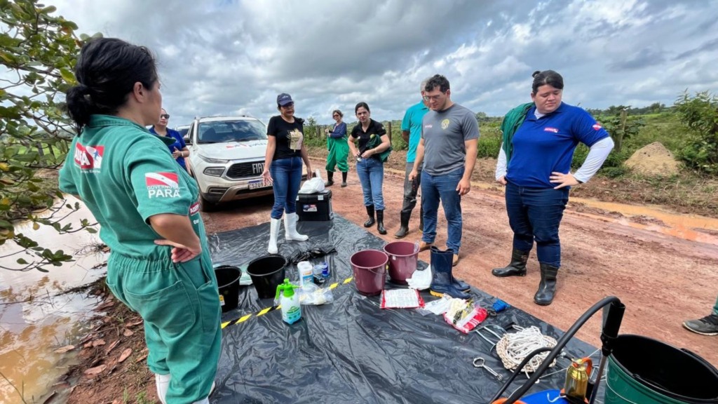 Ações da equipe da Agência de Defesa Agropecuária do Pará (Adepará). Foto: Divulgação/Adepará