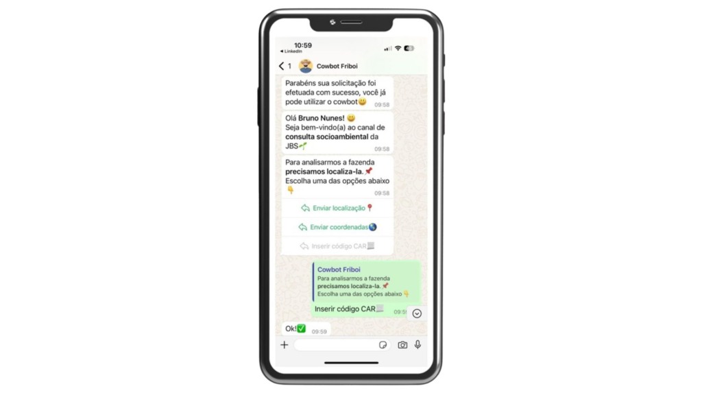 Plataforma substitui processos que antes levavam cerca de três dias e dependiam de intermediários, muitas vezes com altos custos. Foto: Divulgação JBS. Plataforma substitui processos que antes levavam cerca de três dias e dependiam de intermediários, muitas vezes com altos custos. Foto: Divulgação JBS.